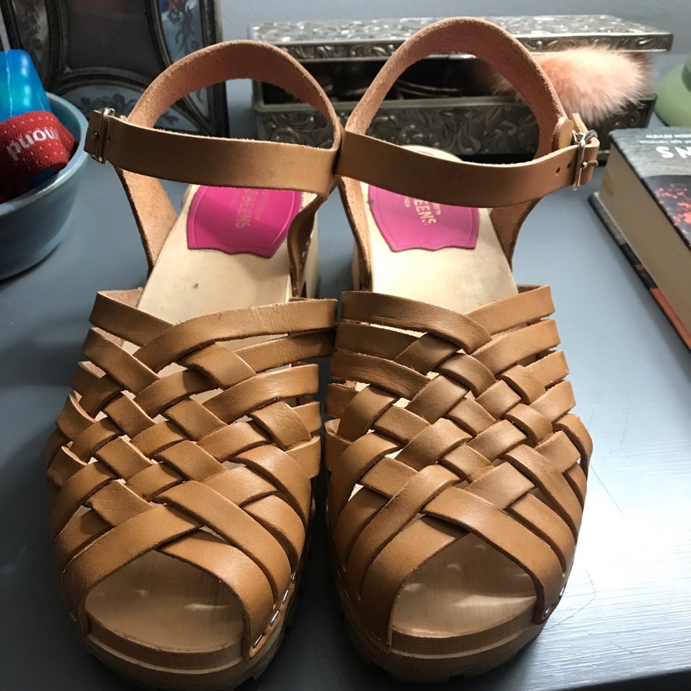 Swedish Hasbeens clog sandal size 38